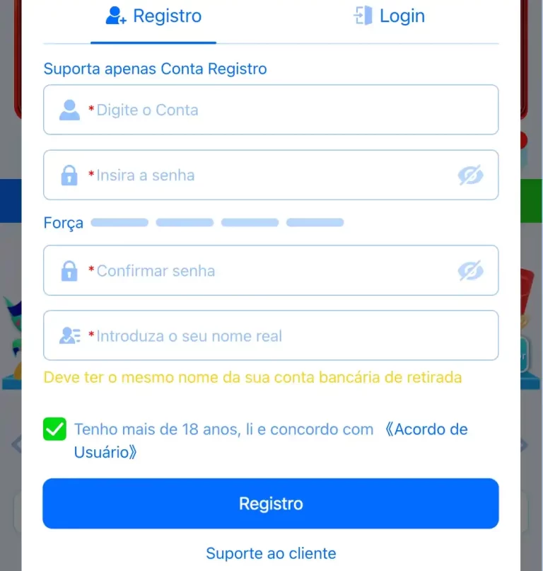 AJUDA777 Registro